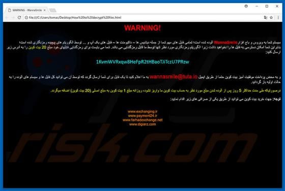 WannaSmile (WSmile) Ransomware