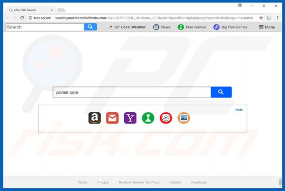 Yourfreeonlineforms.com Redirect