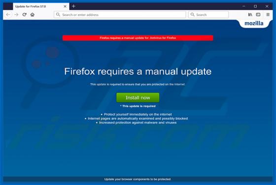Firefox Requires A Manual Update Scam
