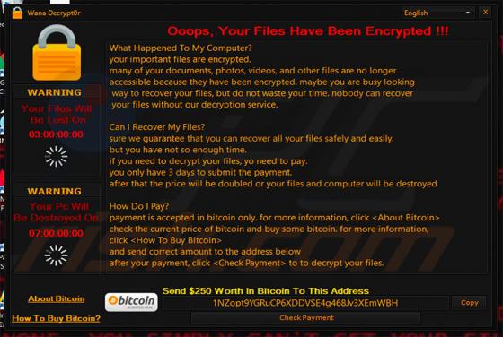 Wana Decrypt0r Ransomware