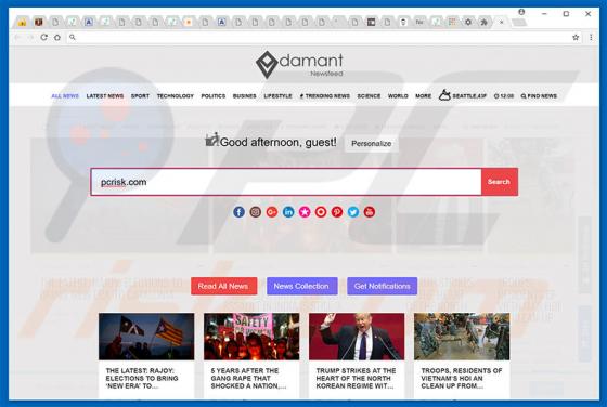 Adamant.pristineapp.com Redirect