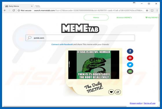 Search.memetab.com Redirect