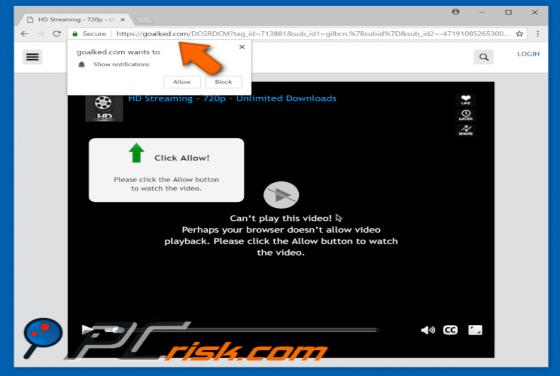 Goalked.com POP-UP Redirect
