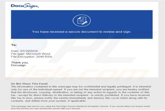 DocuSign Email Virus