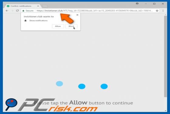 Invictioner.club POP-UP Redirect