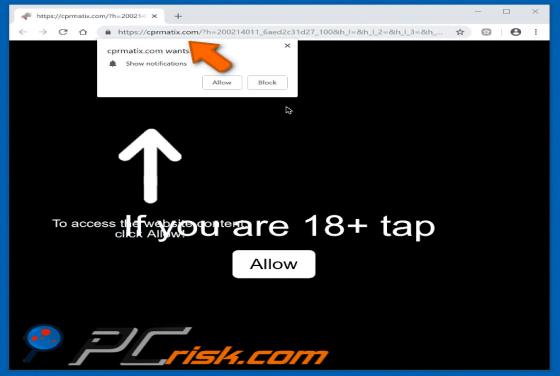 Cprmatix.com POP-UP Redirect