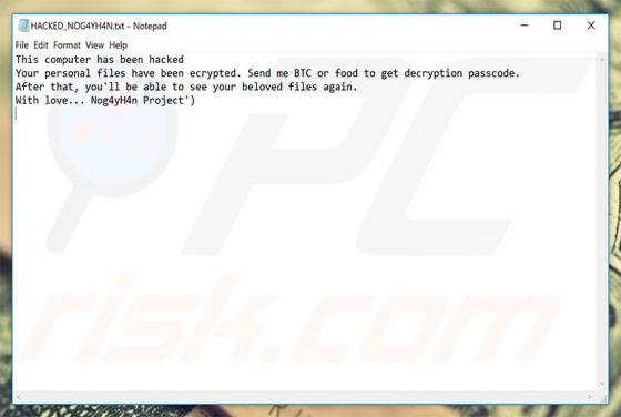 Nog4yH4n Project Ransomware