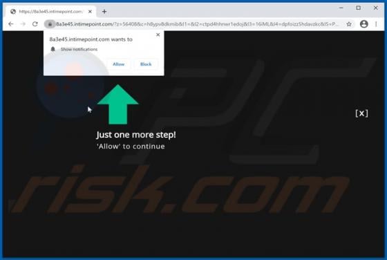 Intimepoint.com POP-UP Redirect