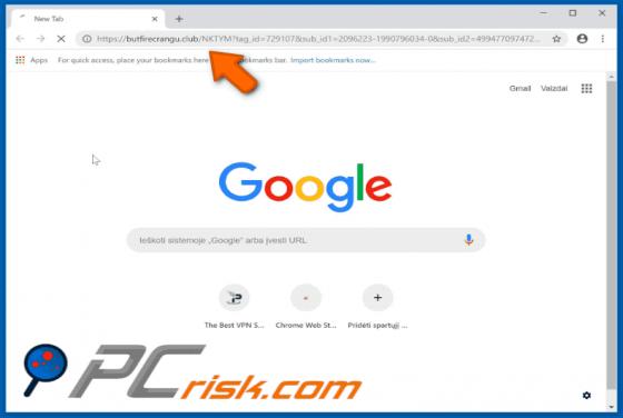 Butfirecrangu.club POP-UP Redirect