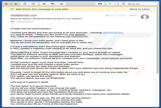I'll Begin With The Most Important Email Scam