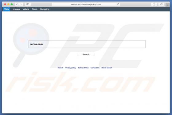 Search.archivemanagerapp.com Redirect (Mac)