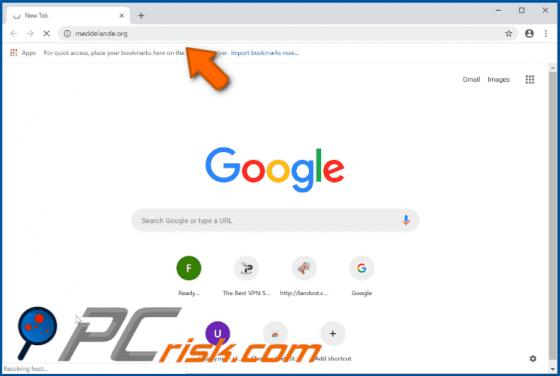 Meddelande.org POP-UP Redirect