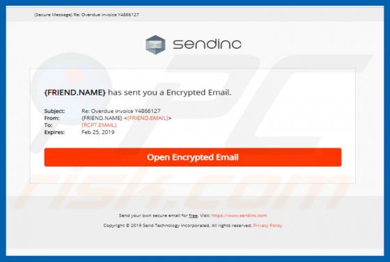 Sendinc Email Virus