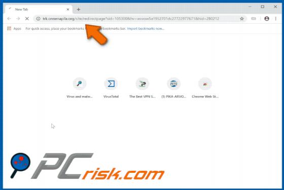 Onnenapila.org POP-UP Redirect