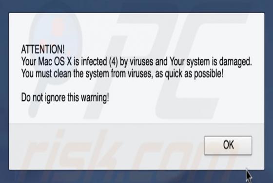 Mac OS X Is Infected (4) By Viruses POP-UP Scam (Mac)
