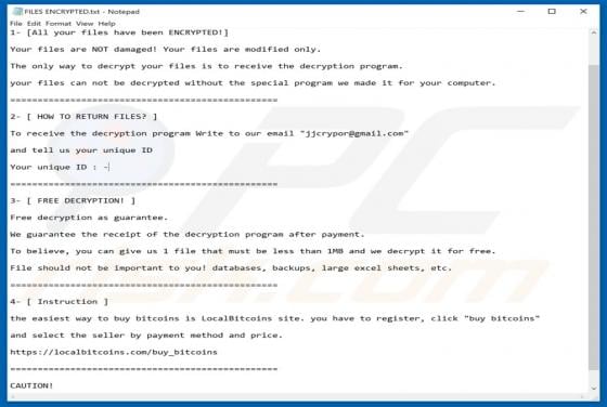 bRcrypT Ransomware