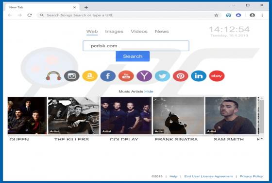 Songs Search Browser Hijacker
