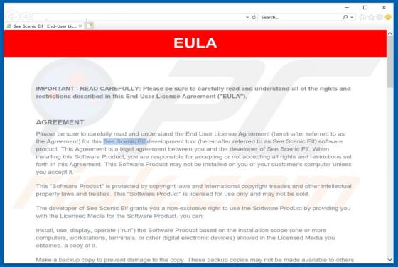 See Scenic Elf Adware