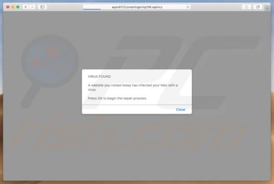 Jumpringpring.agency POP-UP Scam (Mac)