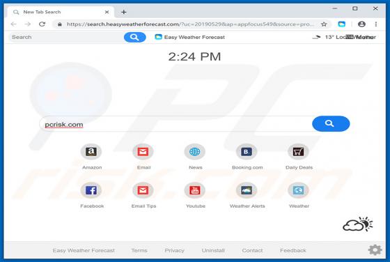 Easy Weather Forecast Browser Hijacker