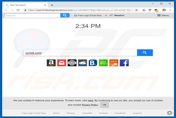 Fast Login Email Now Browser Hijacker