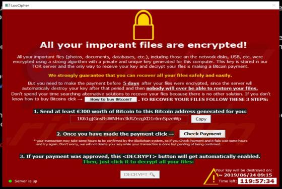 LooCipher Ransomware