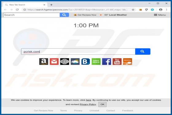 Get Recipes Now Browser Hijacker