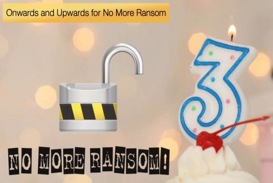 Onwards and Upwards for No More Ransom