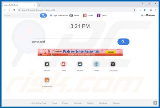 Login To My Email (search.logintomyemailtab.com) Browser Hijacker