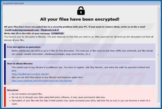 SpartCrypt Ransomware