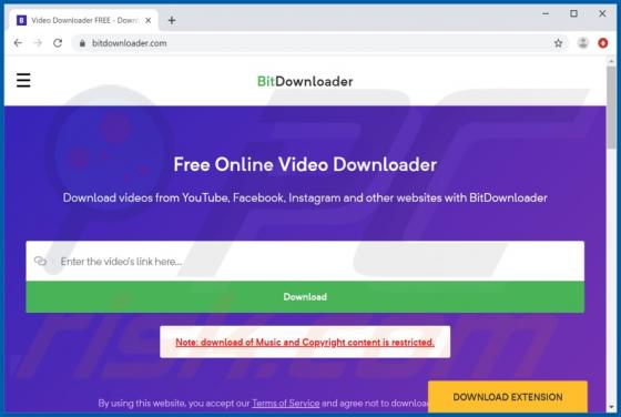 Bitdownloader.com Suspicious Website