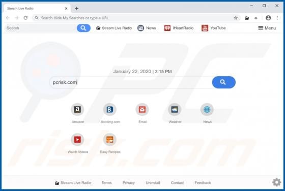 Stream Live Radio Browser Hijacker
