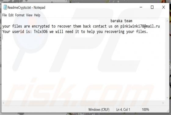 Baraka Team Ransomware
