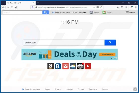 Email Access Here Browser Hijacker