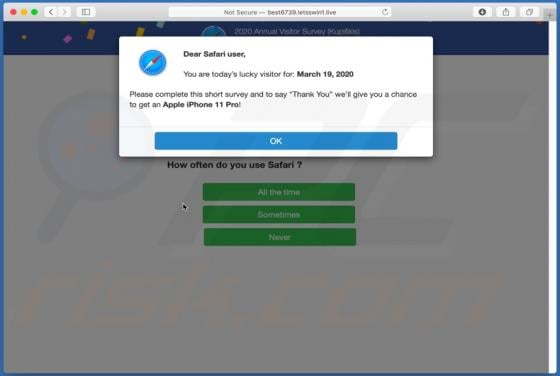 Letsswin POP-UP Scam (Mac)