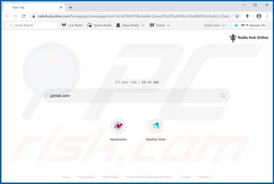 Radio Hub Online Browser Hijacker