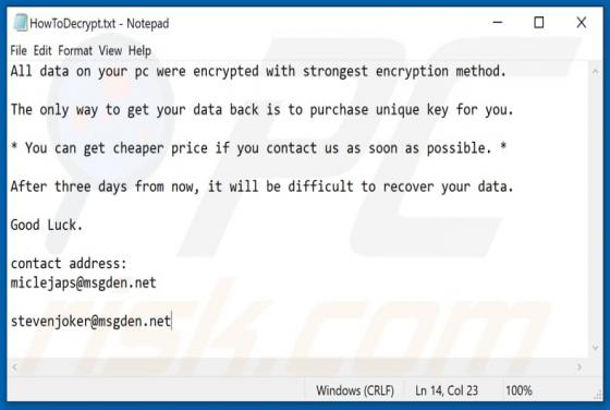 Vhd Ransomware
