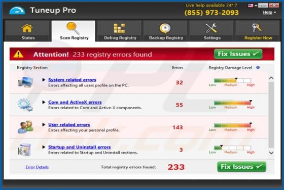 Tuneup Pro Unwanted Application
