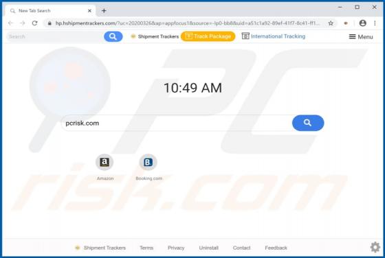 Shimpent Trackers Browser Hijacker