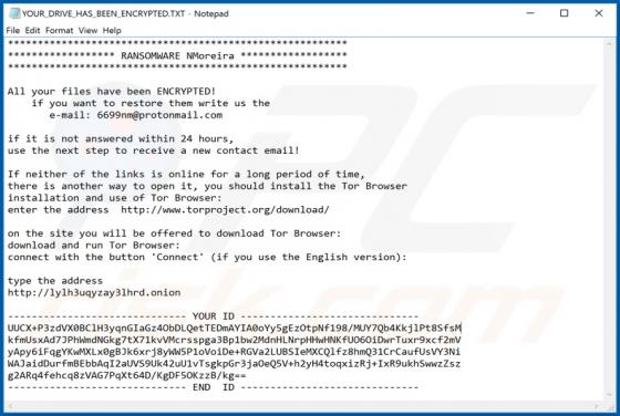NMoreira (Boot) Ransomware