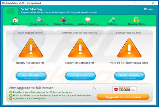 ScanMyReg Unwanted Application