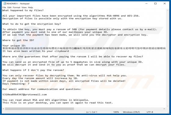 ShkolotaCrypt Ransomware