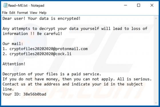Tilde Ransomware