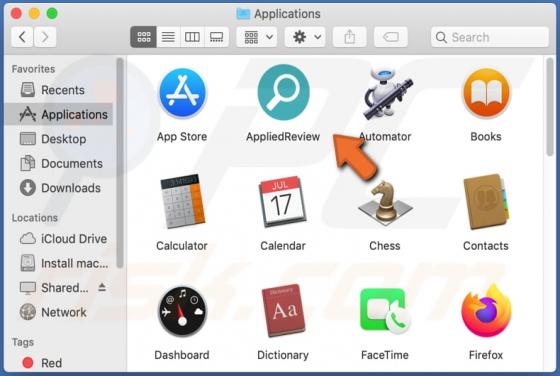 AppliedReview Adware (Mac)