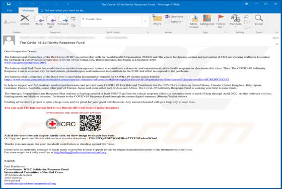 RedCross Email Scam