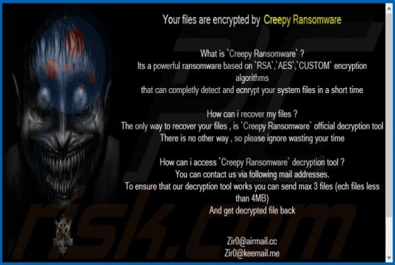 Creepy Ransomware