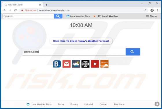 Local Weather Alerts Browser Hijacker