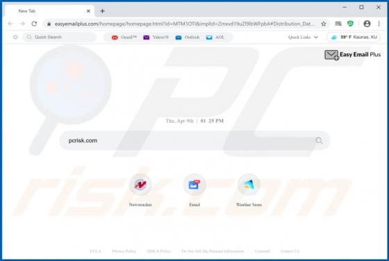 Easy Email Plus Browser Hijacker
