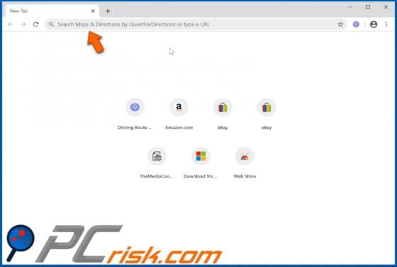 Maps & Directions by QuestForDirections Browser Hijacker