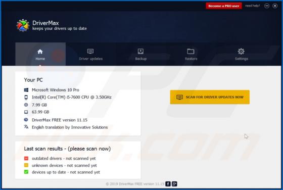 DriverMax Potentially Unwanted Application